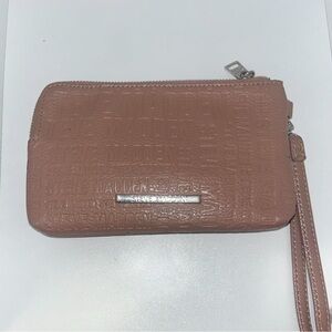 Steve Madden Embossed Mauve Wristlet